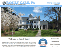 Tablet Screenshot of familycarepa.com
